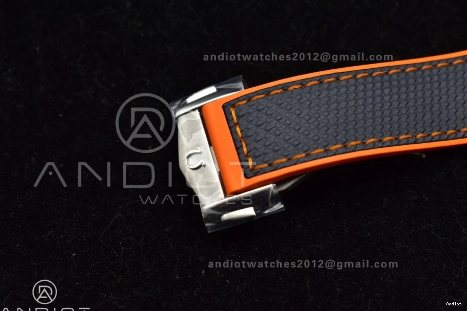 SS Nylon Dial Planet V 43.5mm Best A8900 Super Strap Clone Gray Bezel on 1010 Orange Black Ocean ModernLook VSF 1:1 Edition 0719